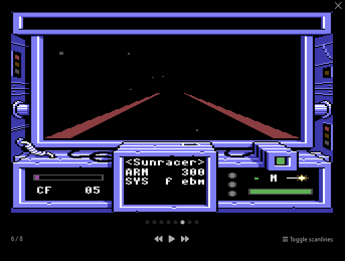 Rogue is a pioneer 3D low polygon count simulator environment of a game in space with spaceships, on C=64